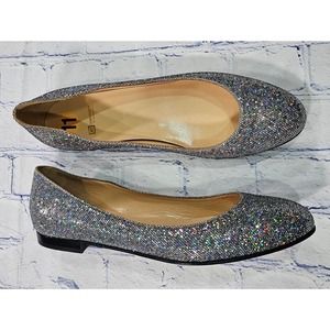 Giorgio’s of Palm Beach Glitter Sparkle Ballerina Flats Italy WOMENS SZ 11